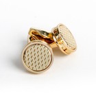 Round Men Cufflinks Gold Wedding Party Cuff Links Gift For Men Casual Shirt