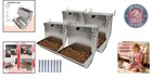 4-pack Stainless Steel Gravity Feeder - Safe   Durable For Rabbits   Small Pets