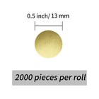 2000 Pieces 0 5 Inch Round Color Coding Labels circle Dot Stickers Used For C   