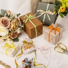 Gold Satin Ribbon With Gold Edge double Faced Satin 3 8 Inch X Continuous 50