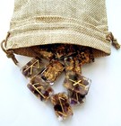 Elder Futhark Runes Handmade Resin And Amethyst Crystal With Rune Meaning Cards 