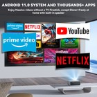 4k Projector 35000lms Android Netflix 1080p 5g Wifi Bt Video Home Theater 210 