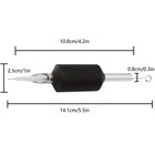 11 Round Liner Disposable Tattoo Needle Tube Combo 25mm 1 Inch Grip Box Of 20pcs