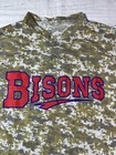 Authentic Replica Buffalo Bisons Baseball Camo Camouflage Jersey Shirt Medium