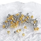 10pc Stainless Steel Stopper Spacer Beads Crimp End Diy Necklace Bracelet Making