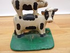Vintage Cast Iron Stacked Farm Animals Door Stop Country Decor 10    Tall Painted