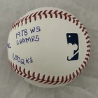 Hofer Goose Gossage Autographed Omlb Stat Ball  Gorgeous Condition 