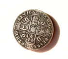 Great Britain 1676 King Charles Ii Sterling Silver Crown   Tower Mint  London