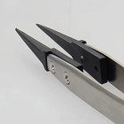 1pc Esd Safe Precision Tweezers Anti Static Heavy Duty Electronics Repair Tool