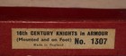Vintage Britains Set No  1307 Knights In Armour 9 Piece Set In Box - Armor