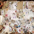 260 Pieces Vintage Scrapbook Supplies Pack Vintage Ephemera Bundle Junk Journal