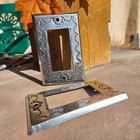 1 Mexican Punch Tin Single Rocker Light Switch Plate Cover Folk Art Silver