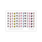 Sanrio Friends Nail Decals Clear Water Transfer Overlay Sm-1006