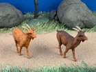 Elastolin By Preiser 2 Goat Figures 1 25 Scale Hand-painted Plastic Set  47041-3