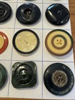 30 Old Vintage Antique Old Celluloid Buttons Tight Top 1930s Extra Large 1 5 
