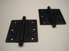 Pair Antique Cast Iron Eastlake Ball Tip 3-1 2  Door Hinges - Corbin  1890 s