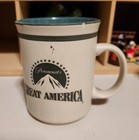 Vintage 80s Paramount s Great America Theme Amusement Park Mug Cup