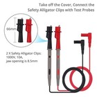 2sets For Fluke Meter Electrical Alligator Clip Probes 20a Multimeter Test Leads