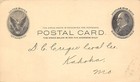 Galesburg Il cline   Shaw Fuel Postal Recpt 22 Tons Lumber kahoka Mo Creger 1906