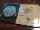 2002 Us Mint Unc  1 American Silver Eagle 1ozt 999 Silver Coin In Littleton Case