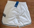 Nwt Boys    Adidas Originals Shorts White Medium Drawstring   Pockets Msrp  50