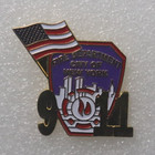 9 11 Commemorative Lapel Pin Fire Department Of New York City fdny  W flag