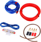 Car Amplifier Wiring Kit Audio Subwoofer Amp Rca Power Cable Agu Fuse 14 Gauge G