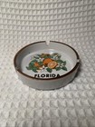 Vintage Florida Souvenir Ashtray Oranges Orange Blossom