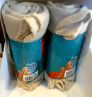 Home Ultra Soft Fleece Throw Blanket 50  X 60  Beige tan Lot Of 2