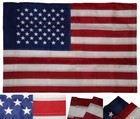 American Usa Us Flag 2x3 Ft Embroidered Stars Sewn Stripes Nylon Pole Sleeve