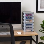 Small 3 Drawer Countertop Organizer  2 Pack - Gray
