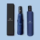 Large Automatic Black Umbrella Anti Rain Windproof Out Folding Compact Umbrella