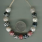 African Trade Beads Vintage Antique Venetian Old Glass Beads Mixed Skunk Eye