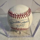 Mlb Official Baseball Signed Pete Rose 4251 Inscription Beckett Coa Hitking
