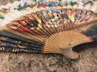 Misc Lot Of Ten  10  Vintage Spanish Spain Wood Fan Handheld