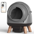 Gray - Coziley Self Cleaning Litter Box For Multiple Cats  G1 Automatic Cat