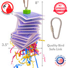 Bonka Bird Toys 1472 Poker Chew Shred Forage Paper Foam Spin Parrot Cage Pet Toy