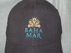 Baha Mar Hotel Resort Bahamas Black Logo Adams Cool Crown Ball Hat Sport Cap Nwt