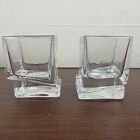 Set Of 2 Joyjolt Carre Whiskey Old Fashioned Glasses Double Square Model Jg10226