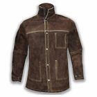Heavy Duty Cow Leather Welder Tig mig Flame Resistance Safety Welding Jacket
