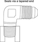 Lokocar 10an To 3 4  Npt Male 90 Degree Fitting Adapter Aluminum