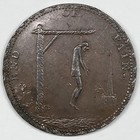 1790s G Britain Copper Half Penny Token D h-831a End Of Pain Middlesex Spence s