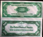 Reproduction Copy 1928  1000  500 Bills Federal Reserve Notes Read Description  