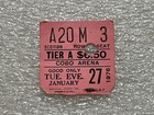 Kiss Used Ticket Stub Tuesday January 27 1976 Cobo Arena Detroit Michigan