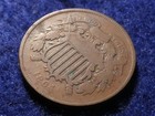 1864 Large Motto Two Cent Piece 2c Civil War Us Coin Nice Album Filler   2416