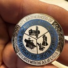 Intl Brotherhood Of Blacksmith Ship Builder A f  Lcid Hat Coat Vest Lapel Pin