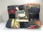 New John Derian Target Reversible Amaryllis Floral Holiday Quilted Throw Blanket