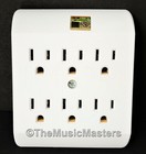 2x Wall Plug 6 Outlet Tap Ul Listed Power Splitter 6-way Electric Socket Adapter