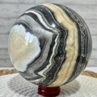 Natural Polished Zebra Stone Sphere Crystal Ball Mineral Specimen 3 5 Lb
