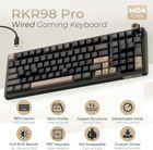 R98 Pro Wired Mechanical Gaming Keyboard Rgb Backlit 96 Percent With Number Pad